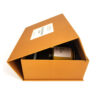 Amber Orange Collapsible Candle Gift Box with Foam Insert