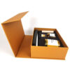 Amber Orange Collapsible Candle Gift Box with Foam Insert