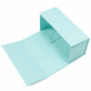 Aqua Blue Collapsible Cosmetic Gift Box with Hinged Lid