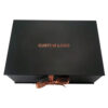 Black Collapsible Hair Extension Gift Box with Copper Satin