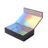 Black Collapsible Hair Extension Gift Box with Holographic Interior Black Collapsible Hair Extension Gift Box with Holographic Interior