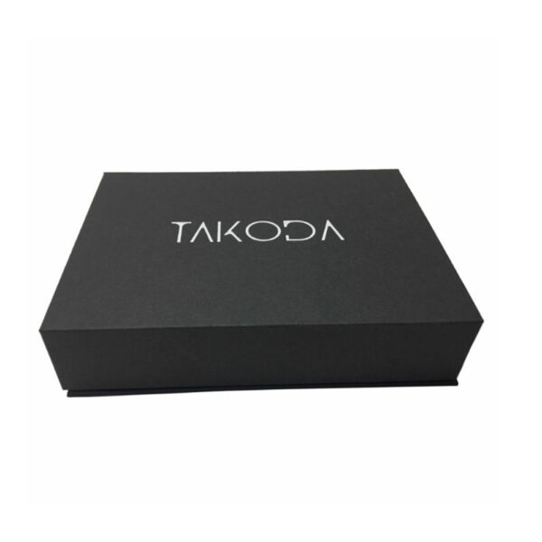 Black Collapsible Watch Gift Box with Dual Compartments