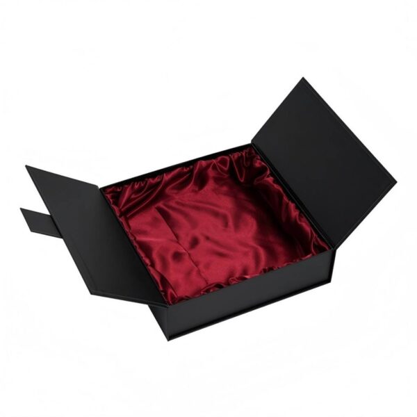 Black Double-Door Collapsible Hair Extension Gift Box