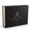 Black Gold Scarf Motif Apparel Collapsible Gift Box