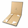Black Gold Scarf Motif Apparel Collapsible Gift Box