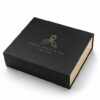 Black Gold Scarf Motif Apparel Collapsible Gift Box