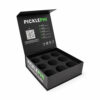 Black Multi-Slot Collapsible Candle Gift Box with Foam Insert