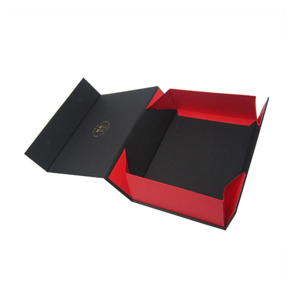 Black & Red Book-Style Tea Collapsible Gift Box
