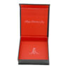 Black Valentine's Collapsible Jewelry Gift Box with Red Interior