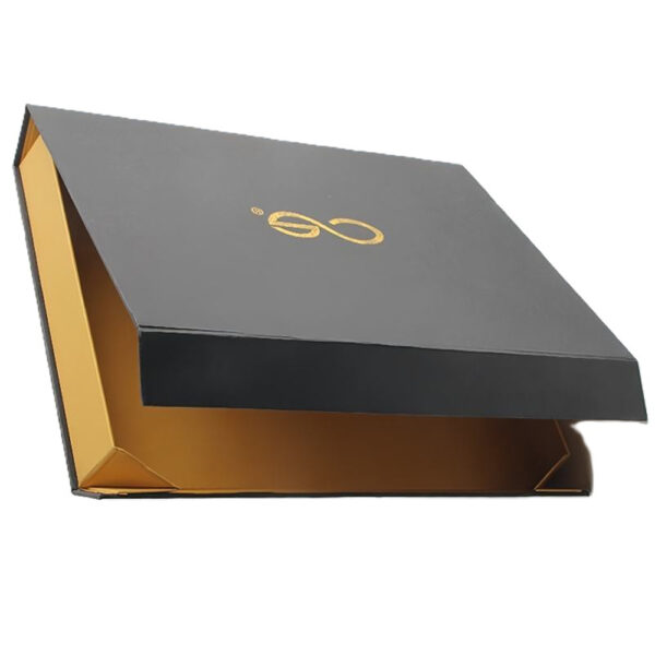 Black and Gold Collapsible Cosmetic Gift Box