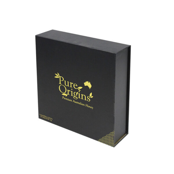 Black and Gold Four-Slot Collapsible Candle Gift Box Black and Gold Four-Slot Collapsible Candle Gift Box