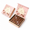 Blush Pink Cherry Blossom Chocolate Collapsible Gift Box with Black Tray Blush Pink Cherry Blossom Chocolate Collapsible Gift Box with Black Tray