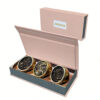 Blush Pink Three-Tin Tea Collapsible Gift Box