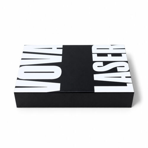 Bold Typography Black Luxury Collapsible Gift Box