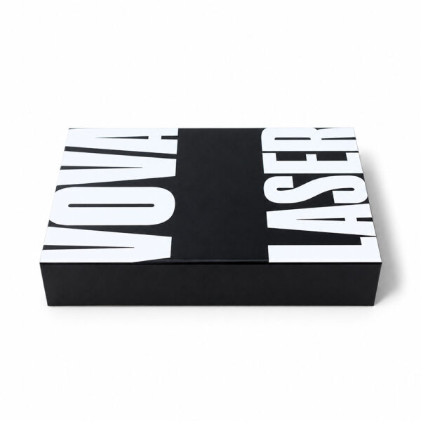 Bold Typography Black Luxury Collapsible Gift Box