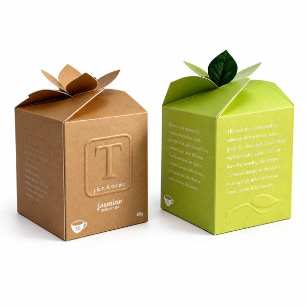 Botanical Petal-Top Tea Collapsible Gift Box