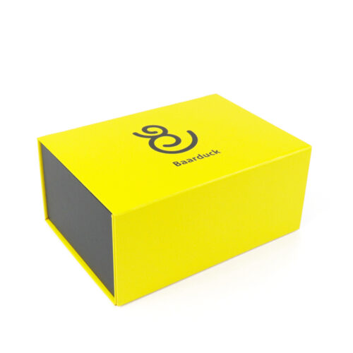 Bright Yellow and Black Personal Care Collapsible Gift Box