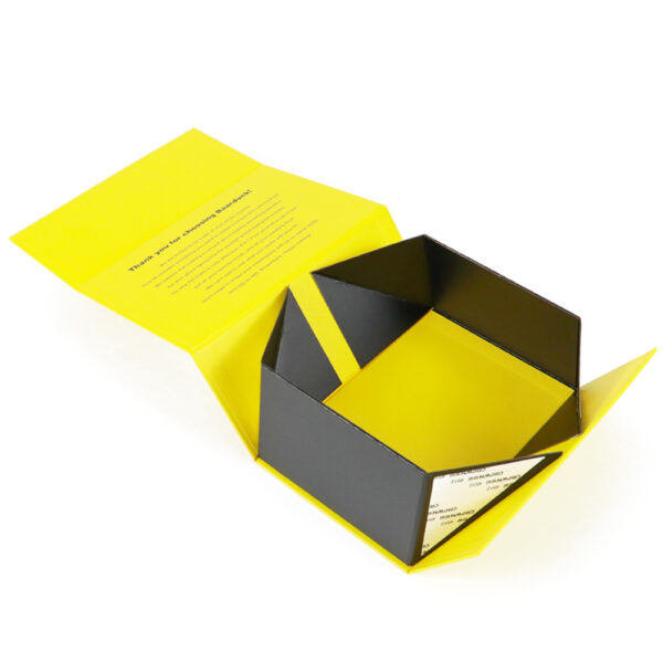 Bright Yellow and Black Personal Care Collapsible Gift Box