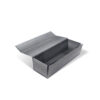 Brushed Charcoal Gray Personal Care Collapsible Gift Box