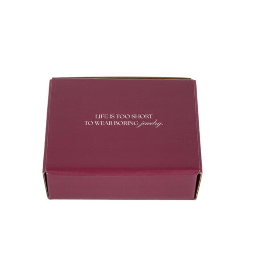 Burgundy Printed Collapsible Cosmetic Mailer Box Burgundy Printed Collapsible Cosmetic Mailer Box