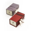 Burgundy Satin Ribbon Collapsible Candle Gift Box