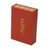 Burnt Orange Collapsible Cosmetic Gift Box with Patterned Interior