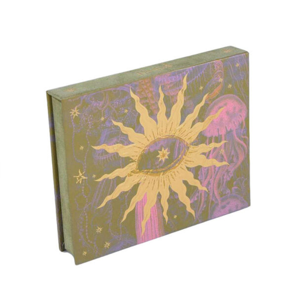 Celestial Printed Collapsible Cosmetic Gift Box with Mirror