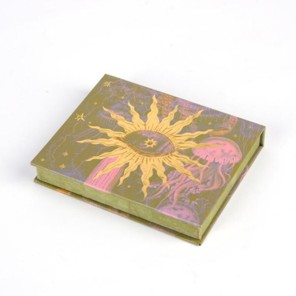 Celestial Printed Collapsible Cosmetic Gift Box with Mirror