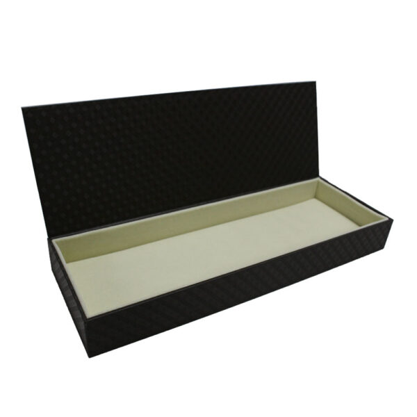 Checkered Black and Burgundy Luxury Accessory Gift Box