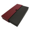 Checkered Black and Burgundy Luxury Accessory Gift Box