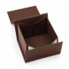 Chocolate Brown Collapsible Gift Box with Triangular Supports