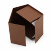 Chocolate Brown Collapsible Gift Box with Triangular Supports