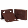 Chocolate Brown Tonal Typography Collapsible Gift Box