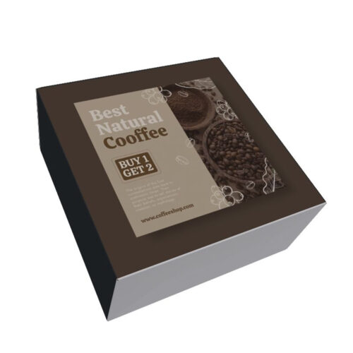 Coffee Brown Printed Collapsible Gift Box with Tuck Flaps Coffee Brown Printed Collapsible Gift Box with Tuck Flaps