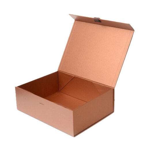 Copper Metallic Collapsible Hair Extension Gift Box Copper Metallic Collapsible Hair Extension Gift Box