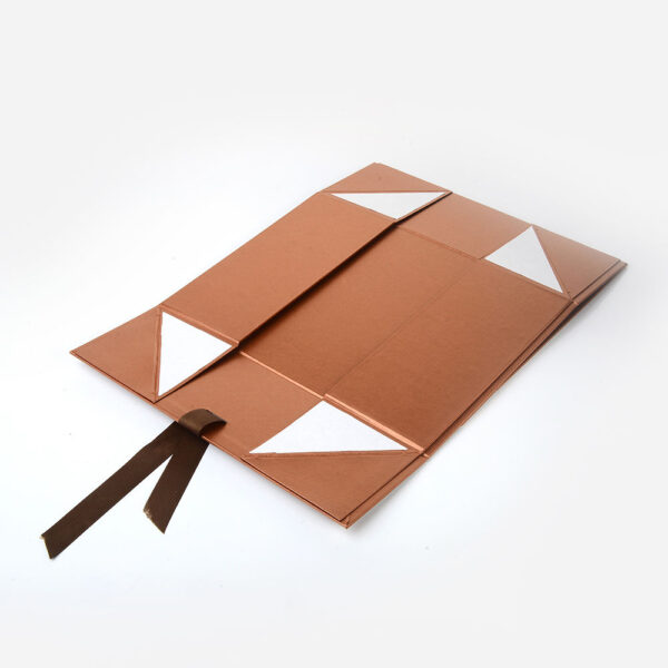 Copper Metallic Collapsible Hair Extension Gift Box