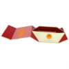 Cream & Orange Gingham Collapsible Gourmet Food Gift Box