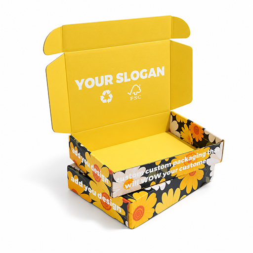 Daisy Floral Print Apparel Collapsible Gift Box