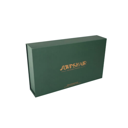 Deep Pine Green Copper Logo Collapsible Corporate Gift Box