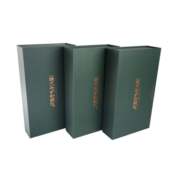 Deep Pine Green Copper Logo Collapsible Corporate Gift Box