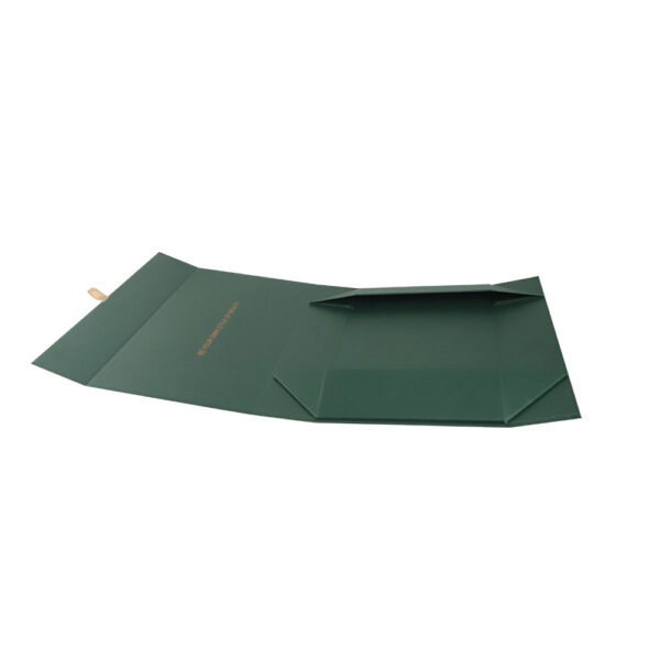 Deep Pine Green Copper Logo Collapsible Corporate Gift Box