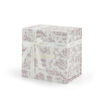 Dusty Rose Toile Print Ribbon-Tied Skincare Collapsible Gift Box Dusty Rose Toile Print Ribbon-Tied Skincare Collapsible Gift Box