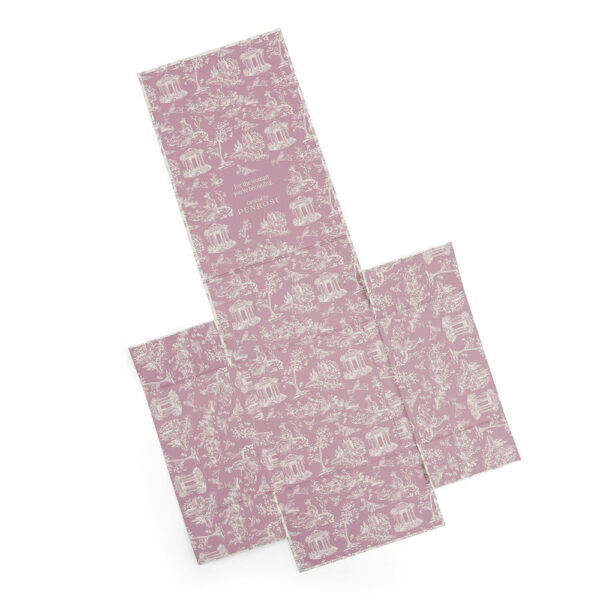 Dusty Rose Toile Print Ribbon-Tied Skincare Collapsible Gift Box Dusty Rose Toile Print Ribbon-Tied Skincare Collapsible Gift Box
