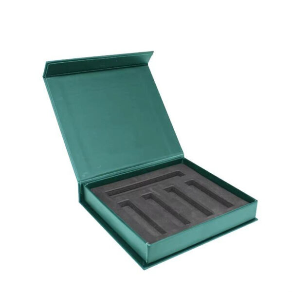 Emerald Green Collapsible Cosmetic Gift Box with Foam Insert