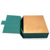Emerald Green Collapsible Cosmetic Gift Box with Gold Accent