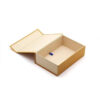 Gold Collapsible Cosmetic Gift Box with Cream Interior