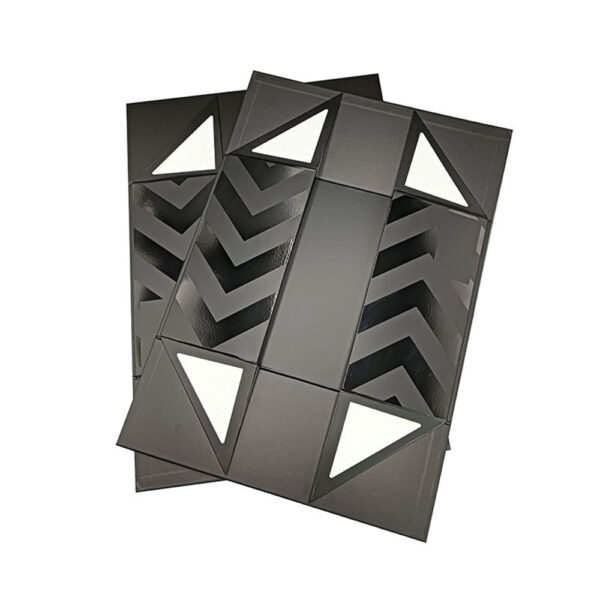 Graphite Black Chevron Pattern Personal Care Collapsible Gift Box