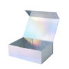 Iridescent Silver Holographic Collapsible Gift Box