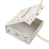 Ivory Christmas Village Ribbon Collapsible Gift Box