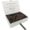 Ivory Collapsible Hair Extension Gift Box with Black Satin
